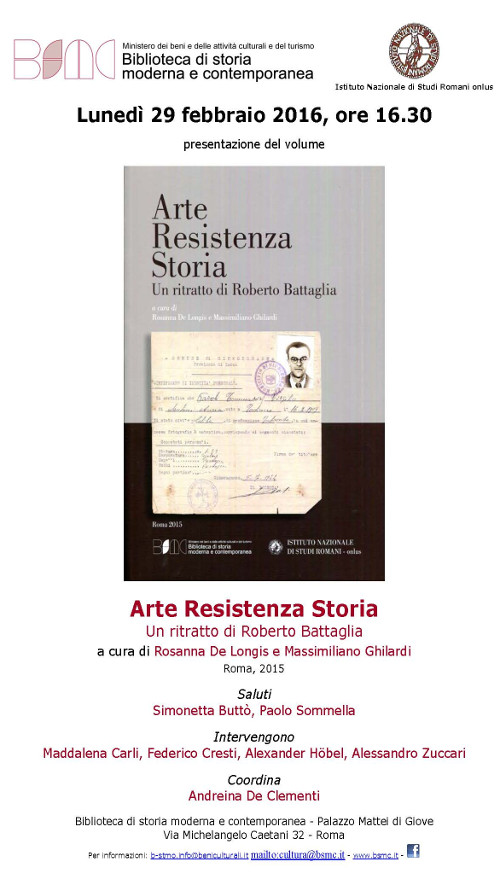 Arte Resistenza Storia. Un ritratto di Roberto Battagli