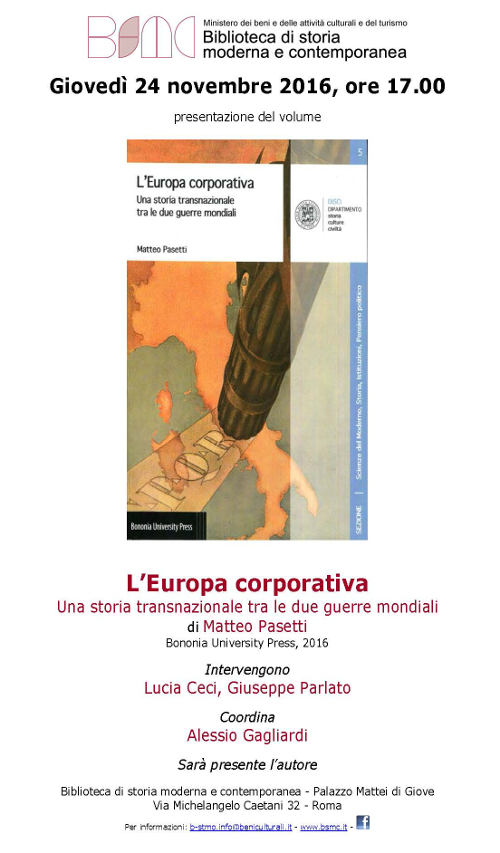 L'Europa corporativa. Una storia transnazionale tra le due guerre mondiali