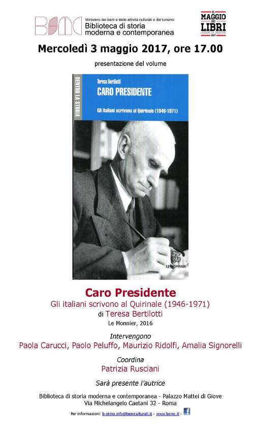 Caro Presidente. Gli italiani scrivono al Quirinale (1946-1971)