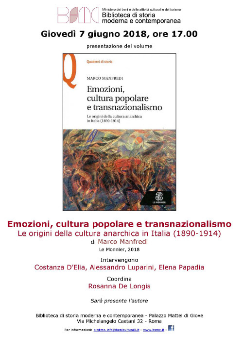 Emozioni, cultura popolare e transnazionalismo. Le origini della cultura anarchica in Italia (1890-1914)